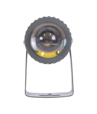 GLOBOSTAR® SPOTFENIA 90134 Αρχιτεκτονικό Σποτ Φωτισμου LED 10W 1150lm 5° DC 24V Αδιάβροχο IP65 Φυσικό Λευκό 4500K Dimmable  - Bridgelux COB Chip - Γκρι Ανθρακί - Μ7 x Π7 x Υ12cm - 3 Χρόνια Εγγύηση